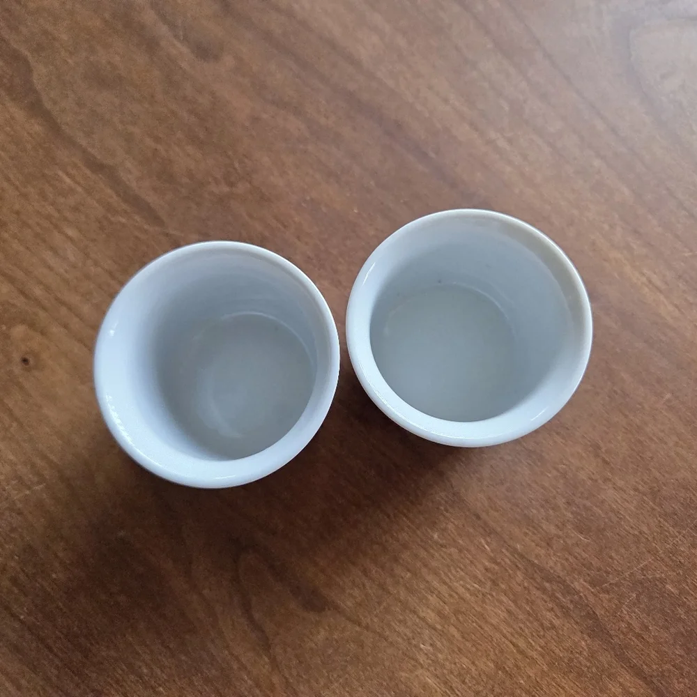 Pair Of 80s Christmas Votive Candle Holders